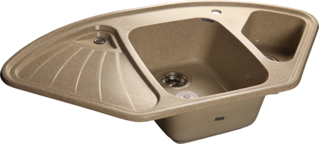 Кухонная мойка GranFest Corner 1040E, C-1040E песочный